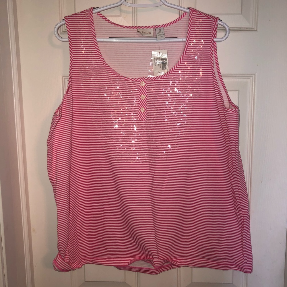 Pink sparkly tank
